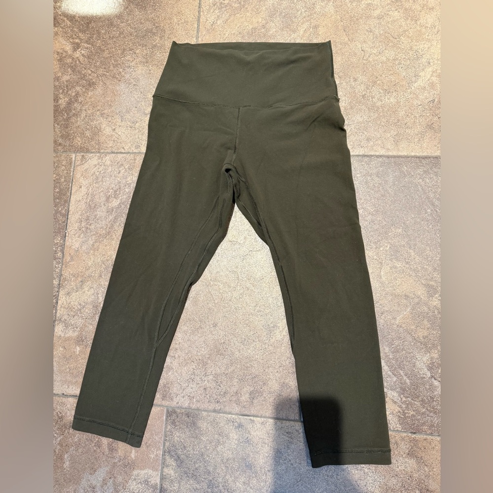 Lululemon Olive Green Capri Leggings
